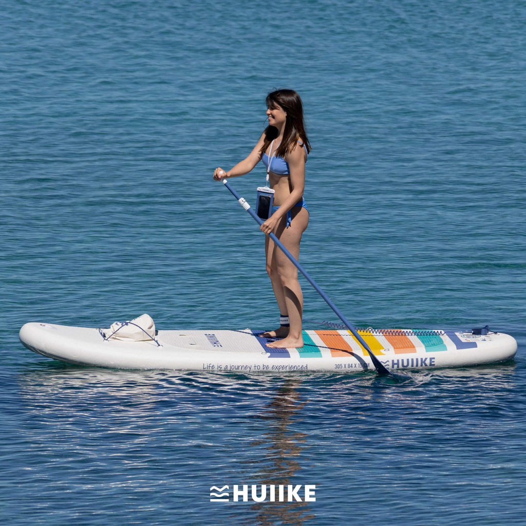 HUIIKE Tavola Sup Gonfiabile Adulti con Accessori Inclusi, Pagaia, Pinne, Pompa. Stand Up Paddle Board con Grande Stabilità e Resistenza. 305 x 84 x 15 cm, Carico Massimo 130 kg