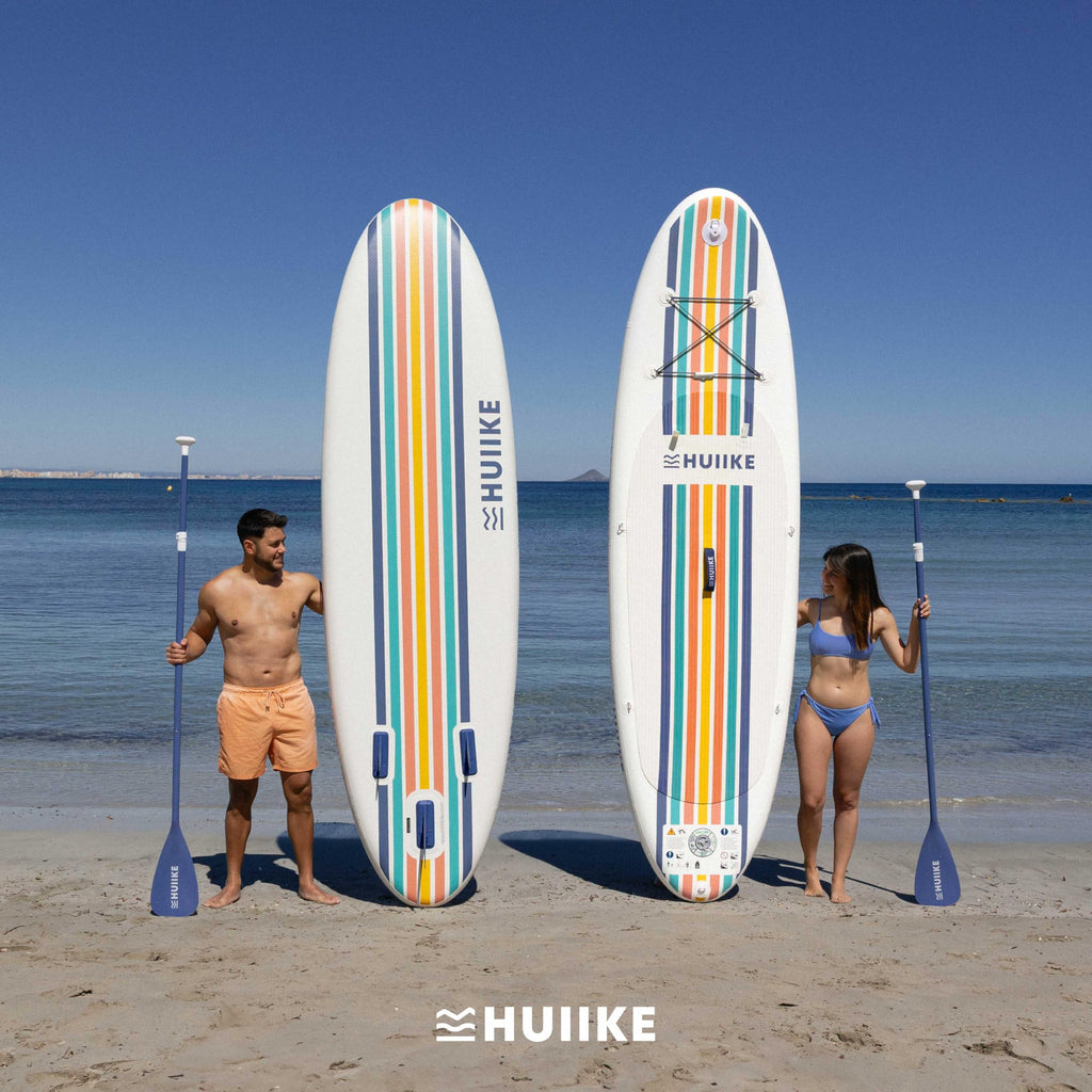 HUIIKE Tavola Sup Gonfiabile Adulti con Accessori Inclusi, Pagaia, Pinne, Pompa. Stand Up Paddle Board con Grande Stabilità e Resistenza. 305 x 84 x 15 cm, Carico Massimo 130 kg