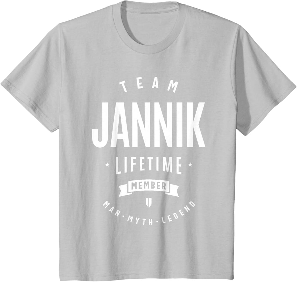 Team Jannik Lifetime Member Nome Divertente Jannik Maglietta