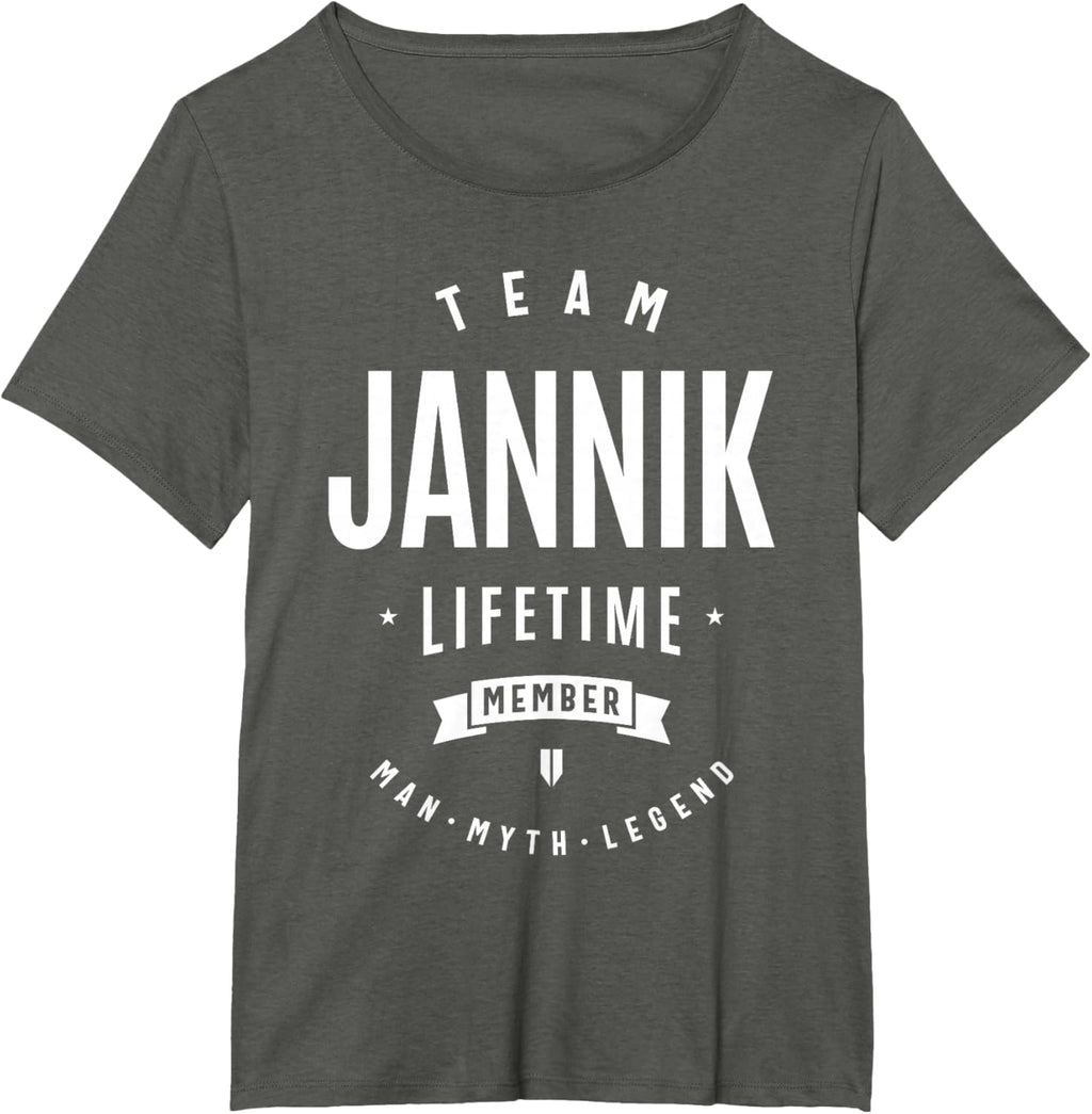 Team Jannik Lifetime Member Nome Divertente Jannik Maglietta