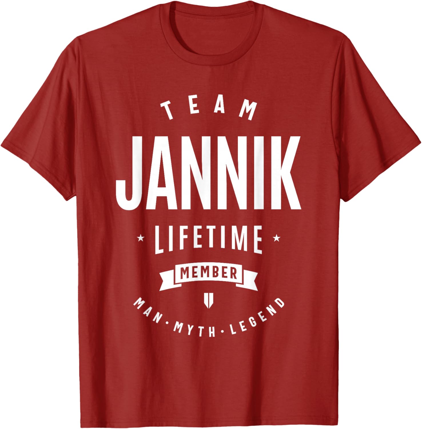 Team Jannik Lifetime Member Nome Divertente Jannik Maglietta