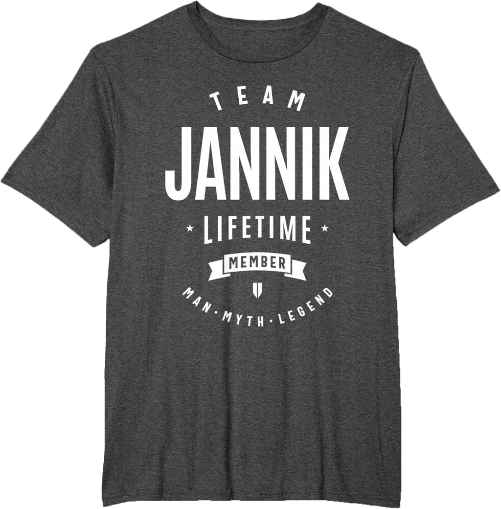 Team Jannik Lifetime Member Nome Divertente Jannik Maglietta