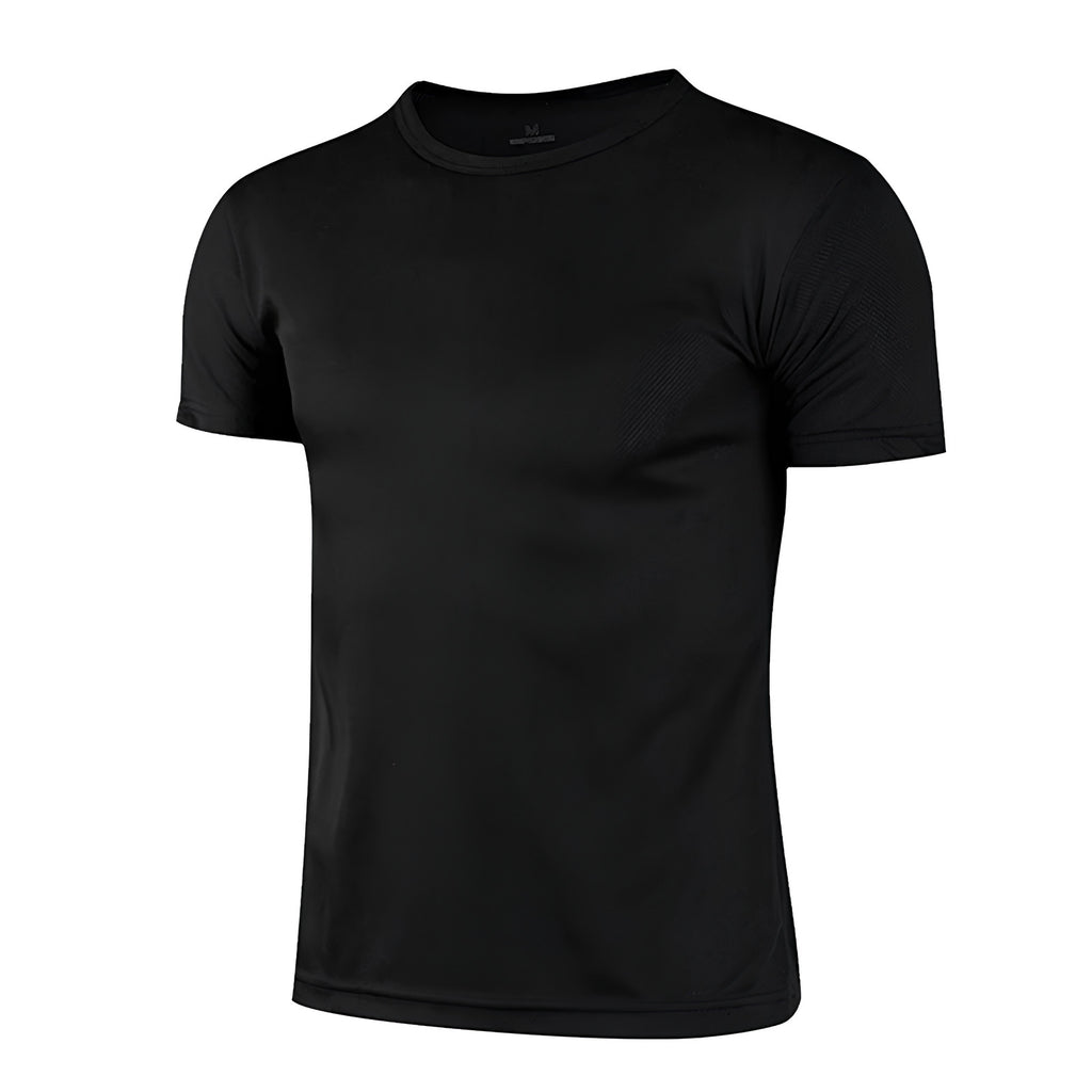 MAGLIETTA T-SHIRT UOMO MANICA CORTA POLIESTERE FITNESS RUNNING RUNNER SPORTIVA
