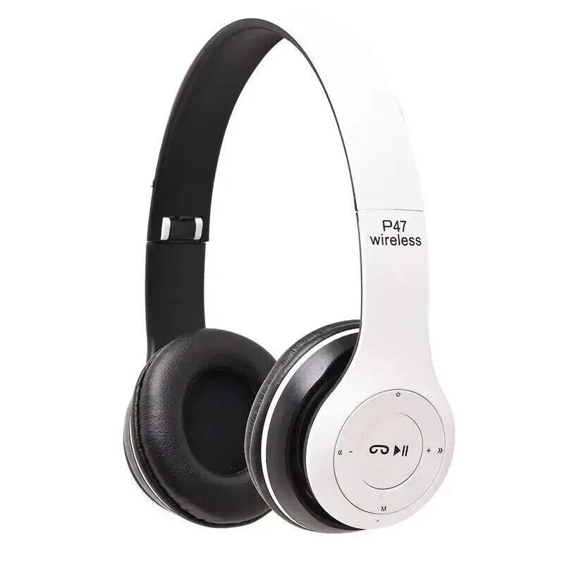 CUFFIE P47 WIRELESS BLUETOOTH PIEGHEVOLI SMARTPHONE PC STEREO MICROFONO