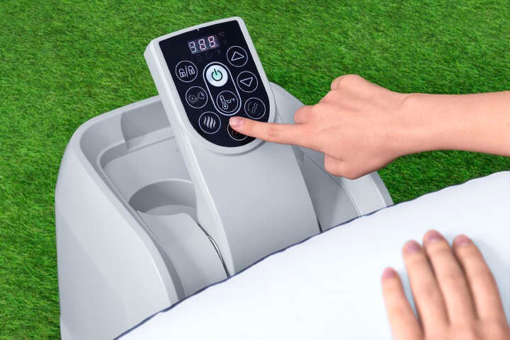 Bestway LAY-Z-SPA Miami AirJet Vasca Idromassaggio Ø 180cm, 4 Pers NUOVO Risparmio Energetico Piscina
