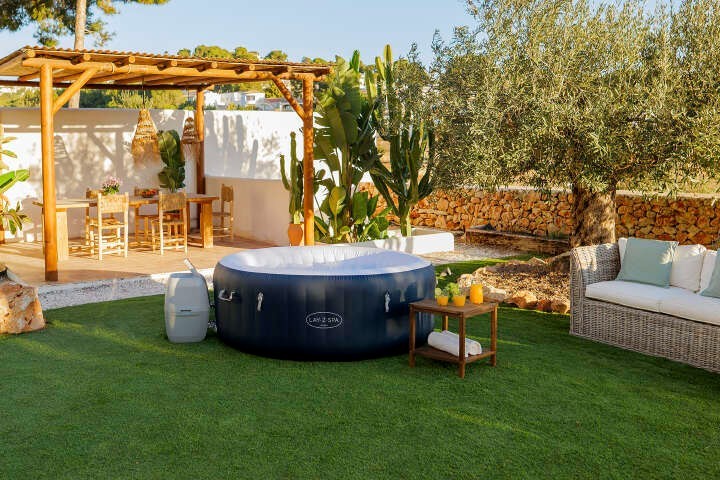 Bestway LAY-Z-SPA Miami AirJet Vasca Idromassaggio Ø 180cm, 4 Pers NUOVO Risparmio Energetico Piscina