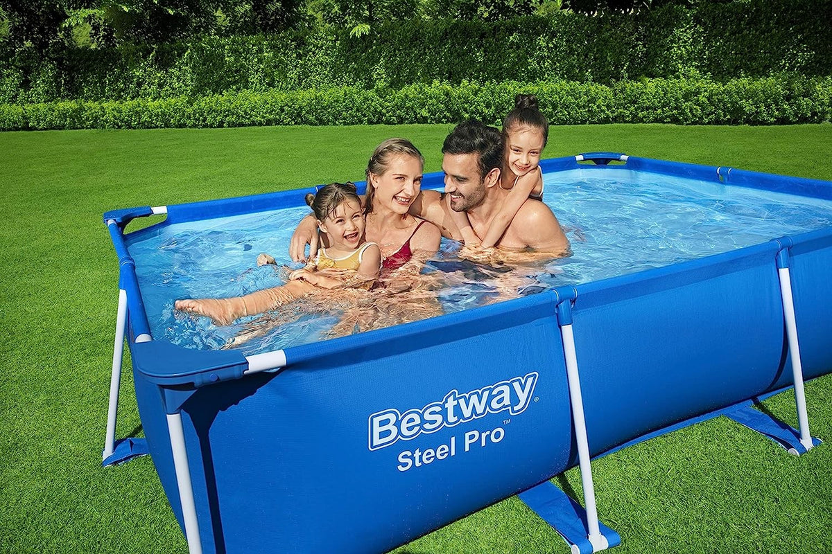 Bestway 56403 Piscina Fuori Terra Steel Pro Rettangolare da 259 x 170 x 61 cm