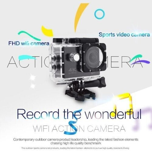 PRO CAM SPORT WIFI 4K 16 MP ULTRA HD ACTION CAMERA 4K VIDEOCAMERA SUBACQUEA