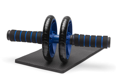 AB Roller AB Wheel allenatore addominali fitness incl. ginocchiera NUOVO