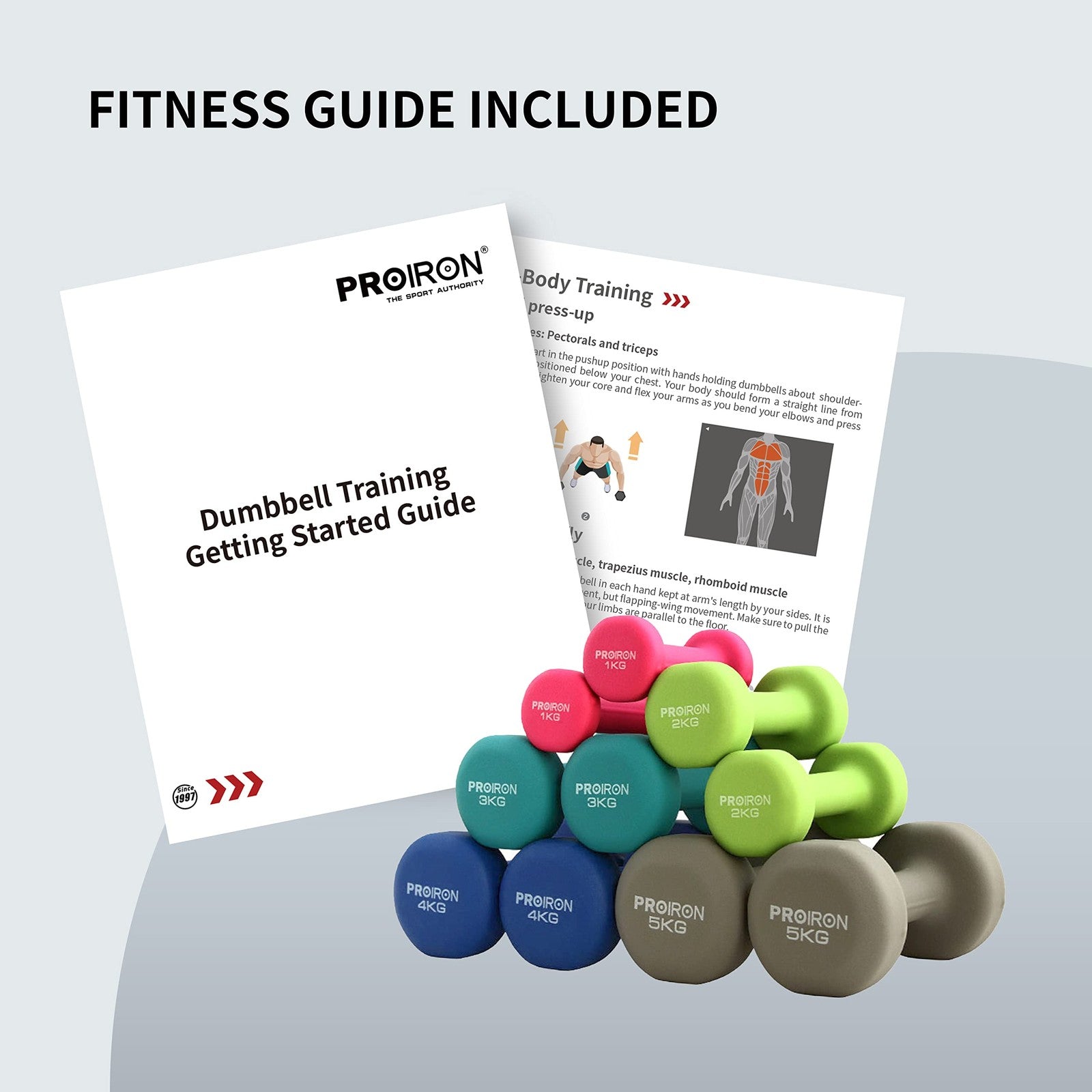 PROIRON Pesi Palestra in Casa Fitness e Palestra Manubri e Pesi Fitness Pesi per