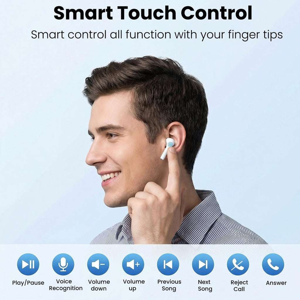 Cuffie Bluetooth 2026 Auricolari Bluetooth 5.4 58Ore HiFi Stereo Cuffie Wireless