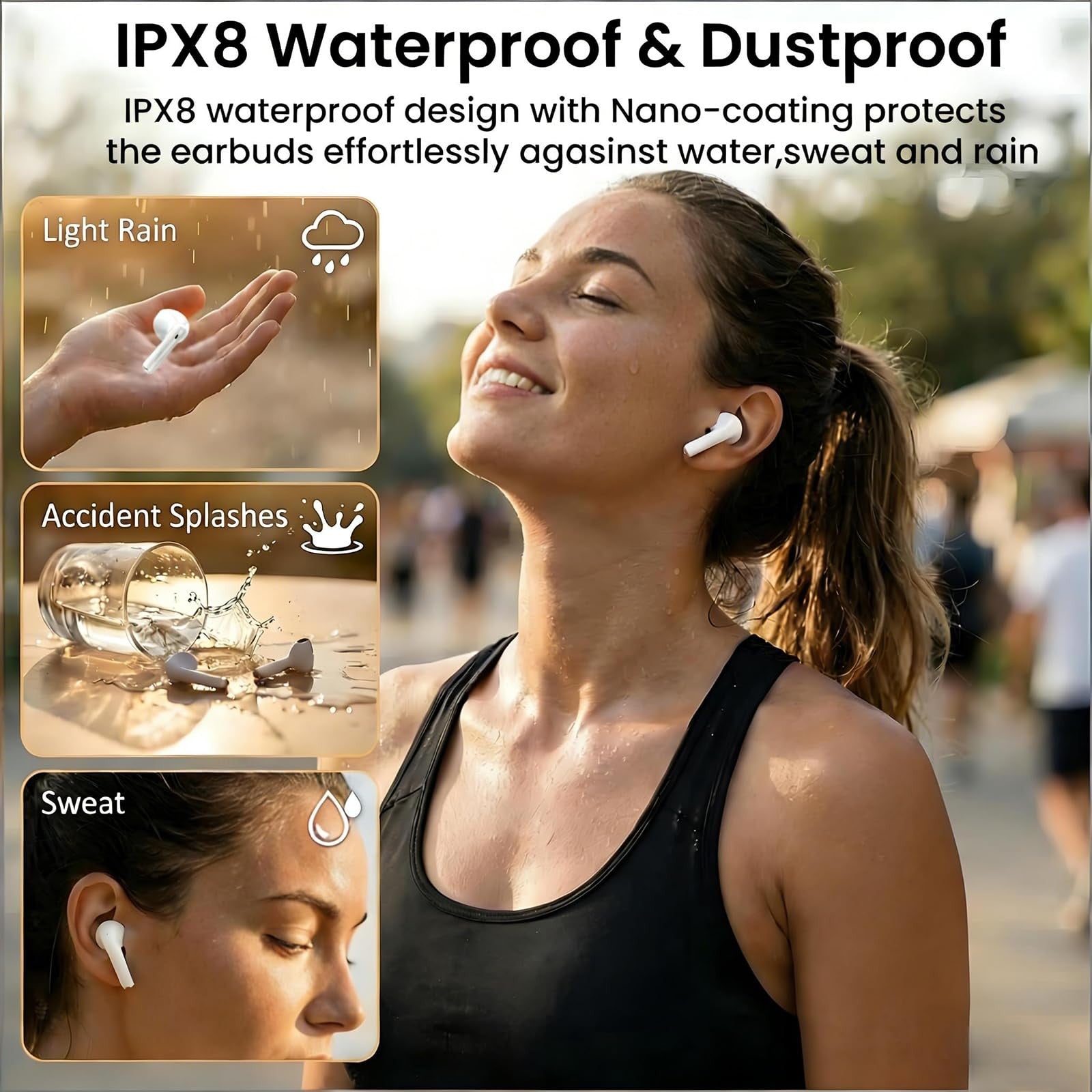 Cuffie Bluetooth 2026 Auricolari Bluetooth 5.4 58Ore HiFi Stereo Cuffie Wireless