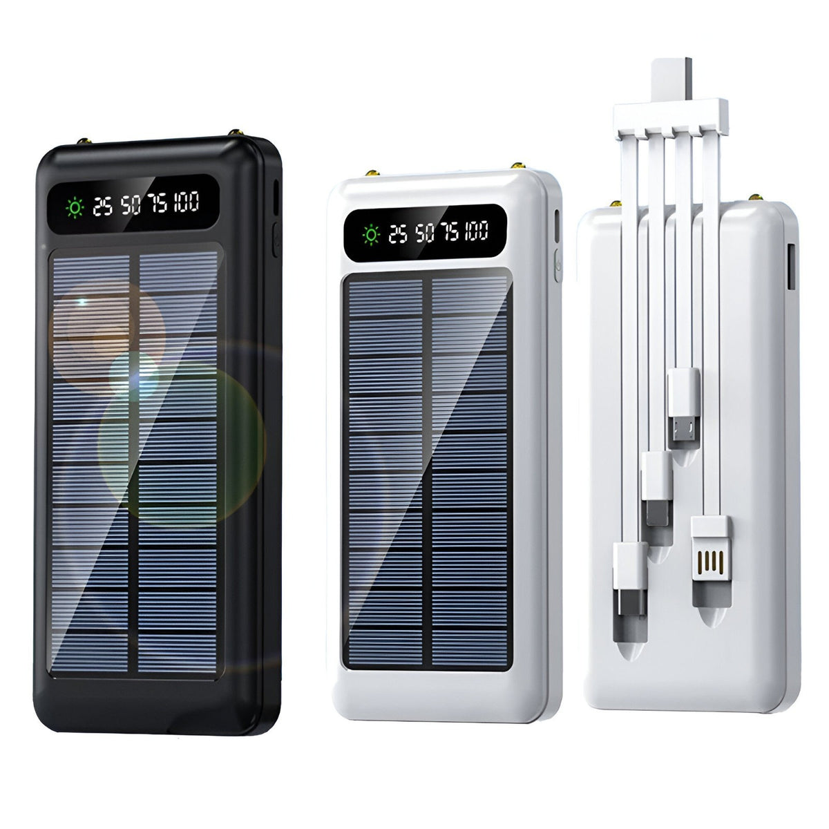 Power Bank Solare 20000mAh Ricarica Rapida Doppia USB per Campeggio Viaggio