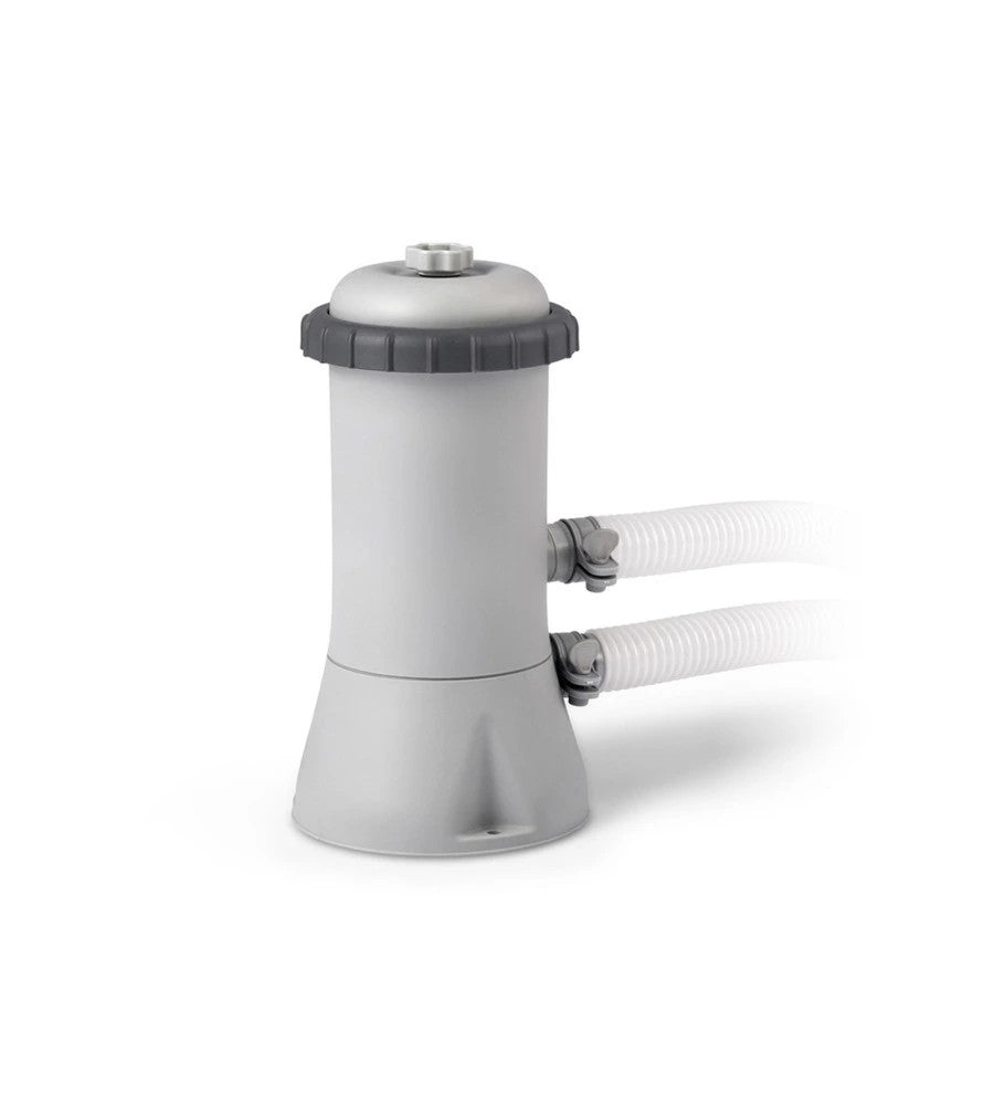 PISCINA FUORI TERRA CON STRUTTURA RETTANGOLARE INTEX "PRISMA FRAME" GRIGIO CH...
