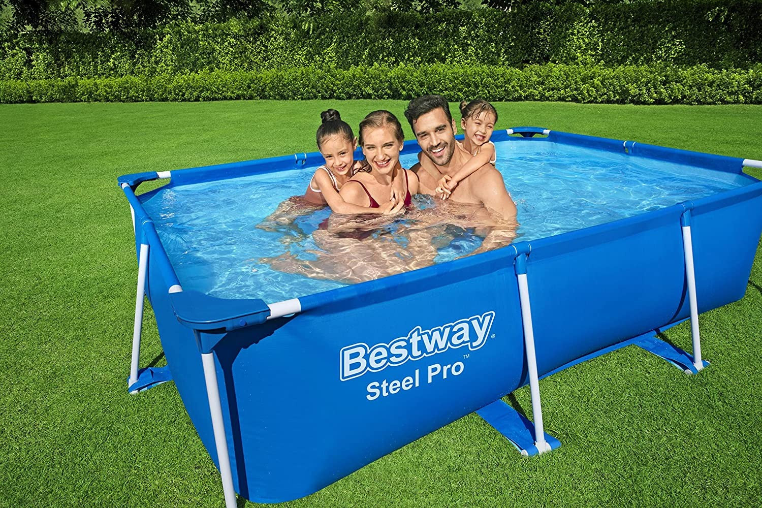 Bestway 56403 Piscina Fuori Terra Steel Pro Rettangolare da 259 x 170 x 61 cm