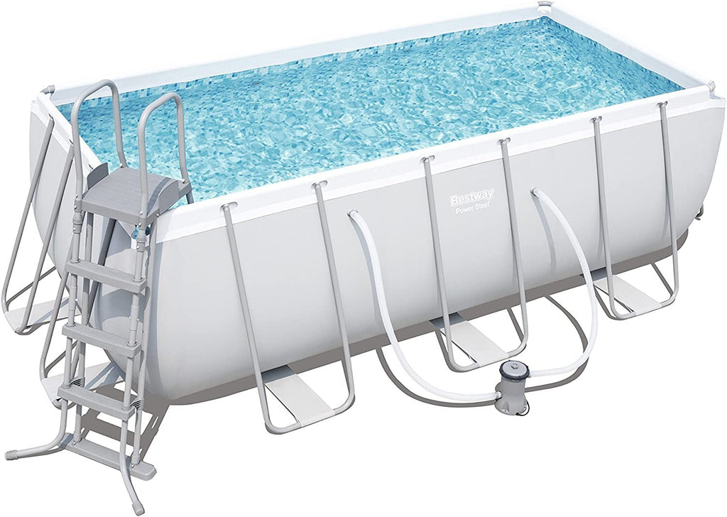 PISCINA  BESTWAY FUORITERRA 404X201X00H POWERSTEEL RETTANGOLARE POMPA SCALETTA