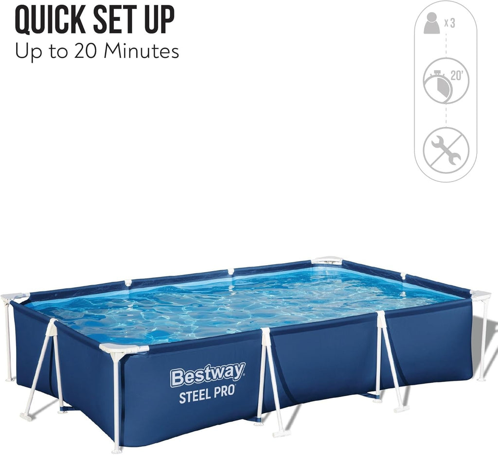 Piscina bestway 56404 Fuori Terra Steel Pro Rettangolare da 300x201x66 cm
