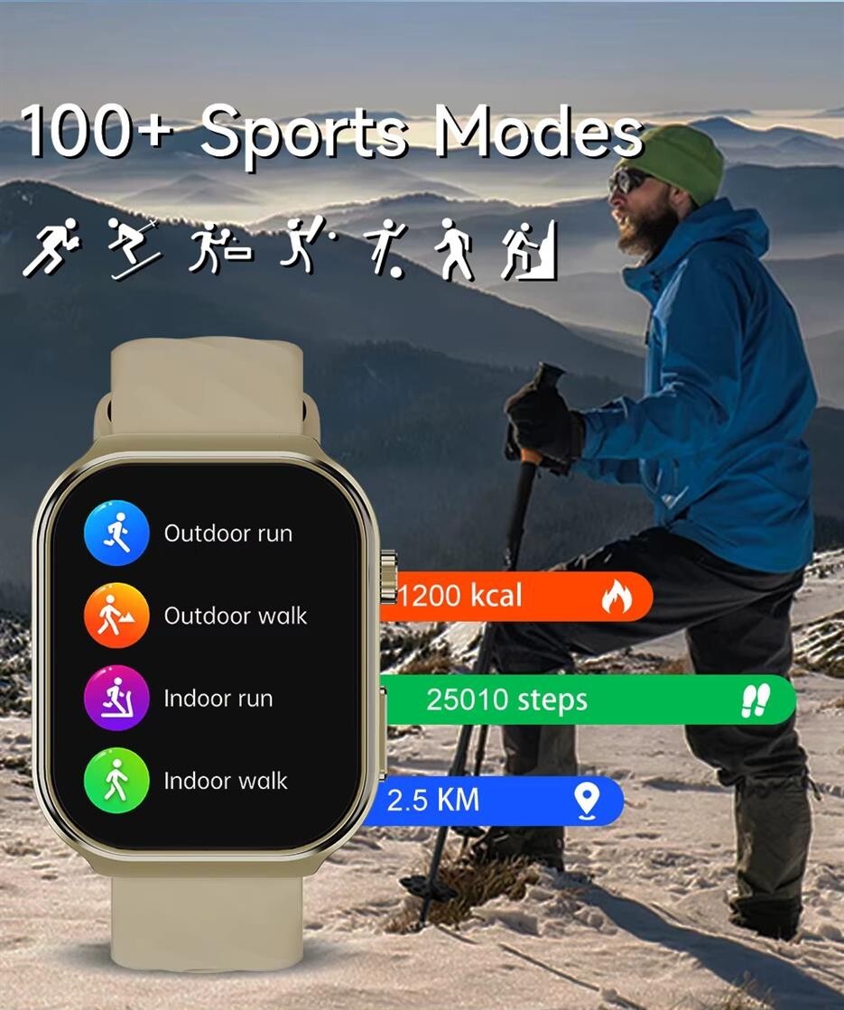 Smartwatch U53T Glucometro Fitness Sport Parametri Vitali Salute Glucosio