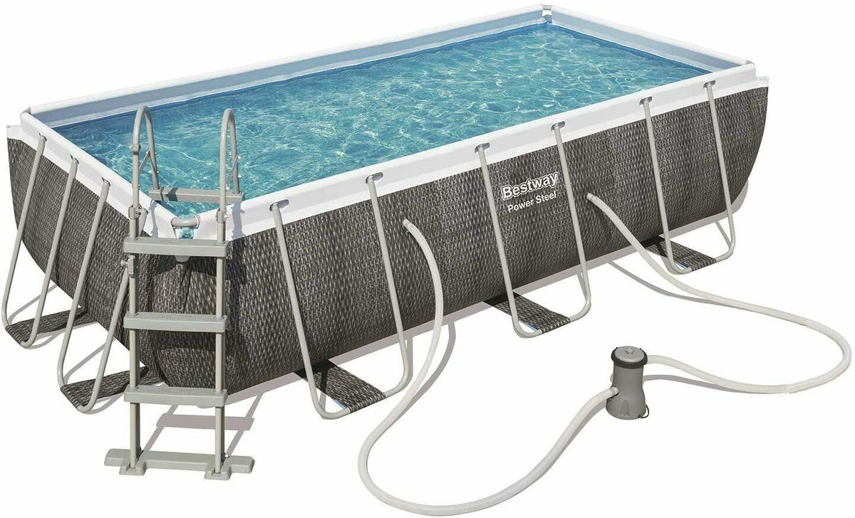 PISCINA  BESTWAY FUORITERRA 412X201X122H  ULTRAFRAME RETTANGOLARE+POMPA SCALETT