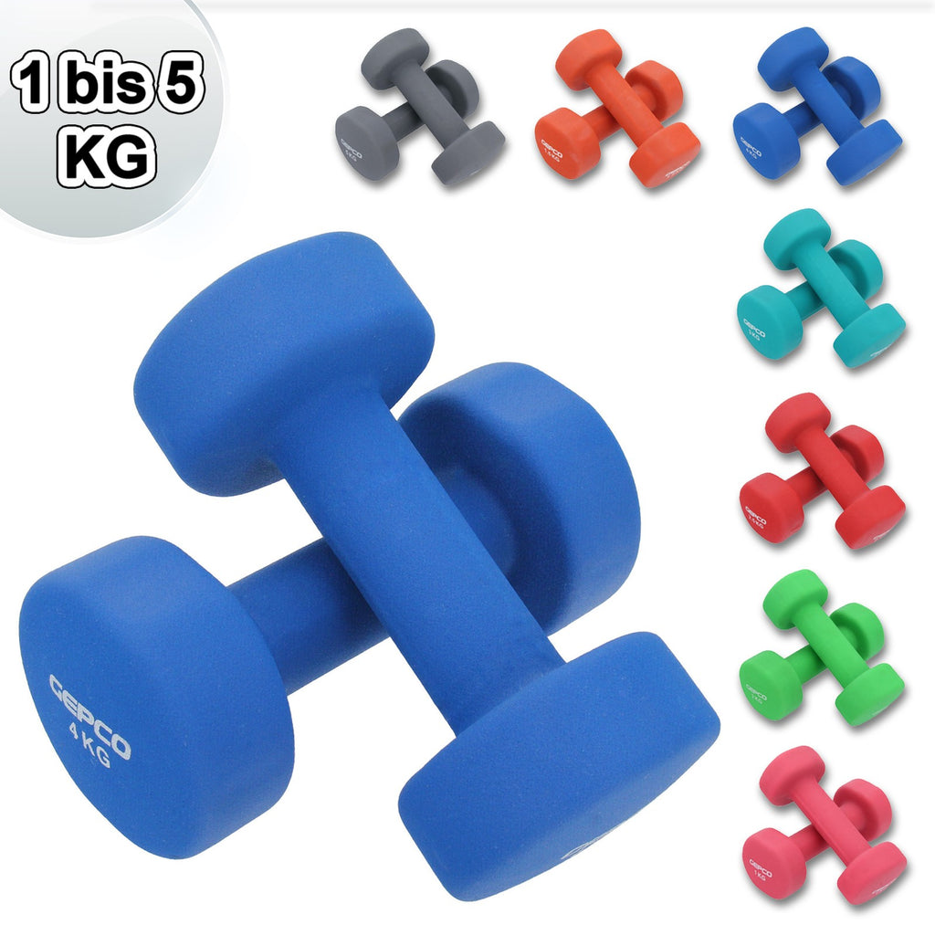 2x Haltères Poids Set 0,5 - 5kg en fonte chaque bench press Gym Fitness Yoga