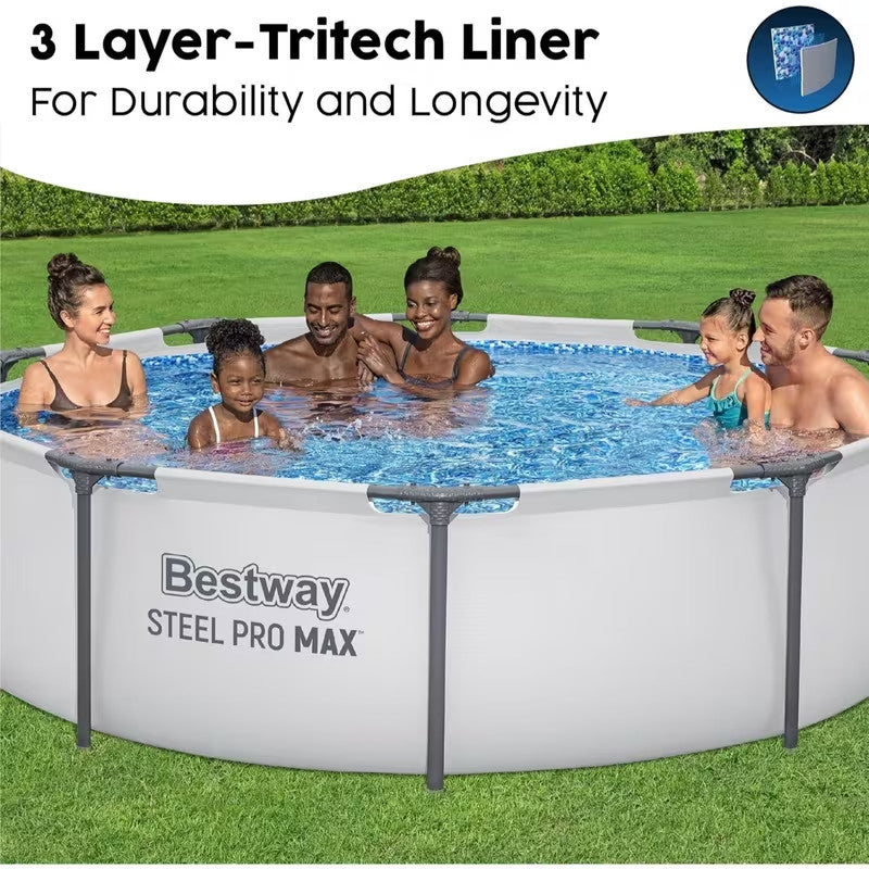 PISCINA BESTWAY 56406 Base Fuori Terra Steel PRO Max Da 305X76 Cm rotonda