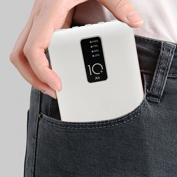 Power Bank 20000mAh Caricabatterie Portatile ad Alta Velocità con 4 Cavi USB