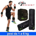Cavigliere e Polsiere con Pesi Regolabili Fitness Palestra Ankle Weights 1-6 kg