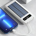 Power Bank Solare 20000mAh Ricarica Rapida Doppia USB per Campeggio Viaggio