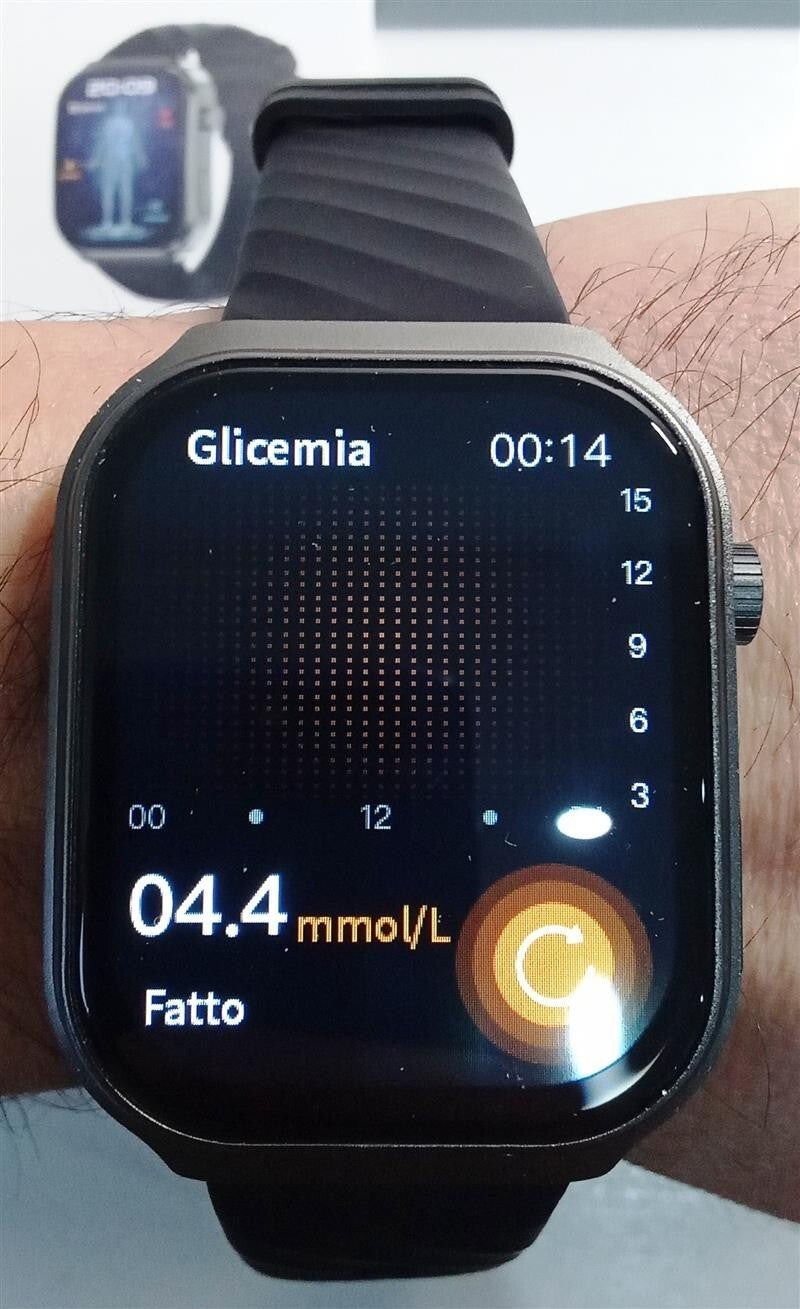 Smartwatch U53T Glucometro Fitness Sport Parametri Vitali Salute Glucosio